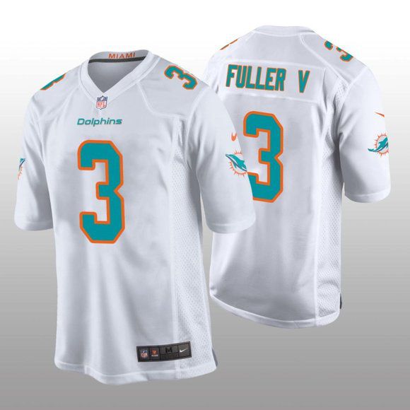 Men Miami Dolphins #3 Will Fuller V Nike White Game Player NFL Jersey